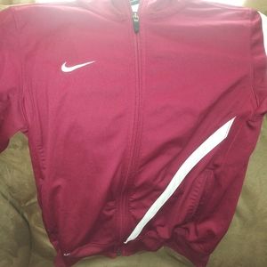 A pink nike jacket
